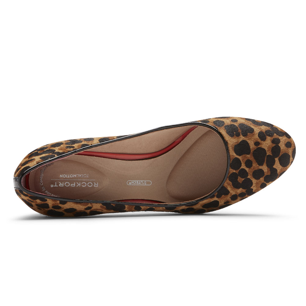 Rockport Hæler Sko Dame Leopard - Total Motion Arabella - GNDU68912